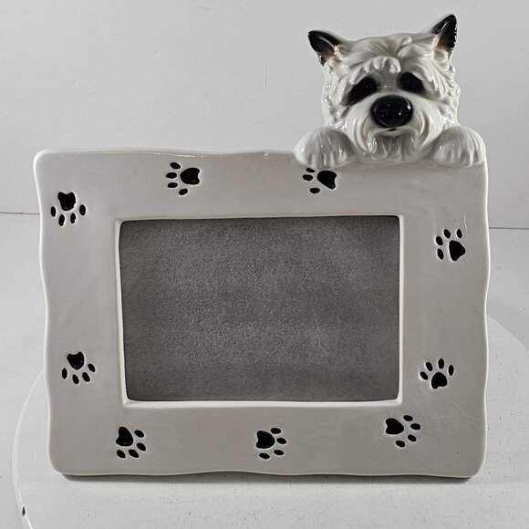 Big Sky Canine West Highland Terrier Ceramic Frame Dog Westie - Picture 1 of 6